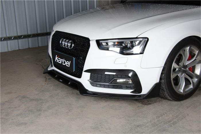 ลิ้นหน้า Carbon Fiber Audi A5 S Line S5 B8.5 ทรง Karbel S-Line