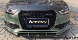 ลิ้นหน้า Carbon Fiber Audi S4 A4 S Line B8.5 ทรง Karbel S-Line ปี 2013-2016