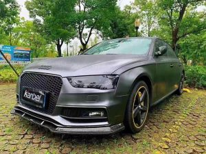 ลิ้นหน้า Carbon Fiber Audi S4 A4 S Line B8.5 ทรง Karbel S-Line ปี 2013-2016