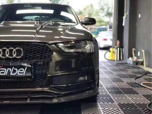 ลิ้นหน้า Carbon Fiber Audi S4 A4 S Line B8.5 ทรง Karbel S-Line ปี 2013-2016