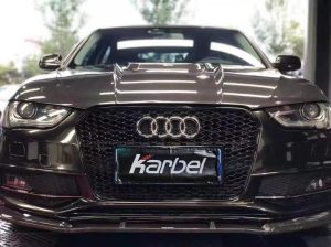 ลิ้นหน้า Carbon Fiber Audi S4 A4 S Line B8.5 ทรง Karbel S-Line ปี 2013-2016