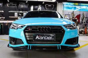 ลิ้นหน้า Carbon Fiber Audi S4 A4 S Line B9 ทรง Karbel S-Line