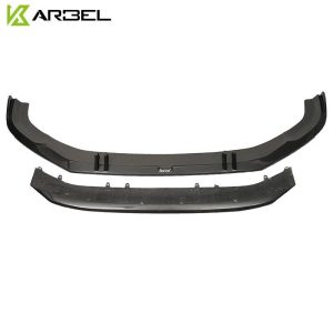 ลิ้นหน้า Carbon Fiber Audi S4 A4 S Line B9 ทรง Karbel S-Line