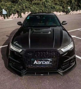 ลิ้นหน้า Carbon Fiber Audi S6 / A6 Avant / A6 S-Line C7.5 ทรง Karbel S-Line