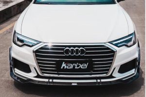 ลิ้นหน้า Carbon Fiber Audi S6 A6 S-Line A6 Avant C8 ทรง Karbel S-Line ปี 2019-ON