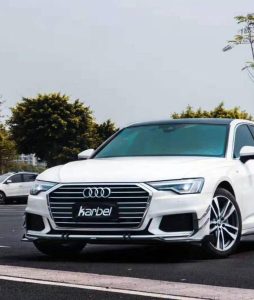 ลิ้นหน้า Carbon Fiber Audi S6 A6 S-Line A6 Avant C8 ทรง Karbel S-Line ปี 2019-ON