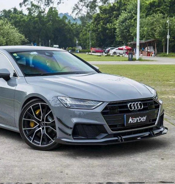 ลิ้นหน้า Carbon Fiber Audi S7 A7 S Line A7 C8 ทรง Karbel S-Line