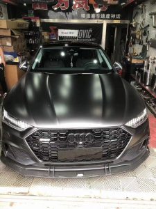 ลิ้นหน้า Carbon Fiber Audi S7 A7 S Line A7 C8 ทรง Karbel S-Line