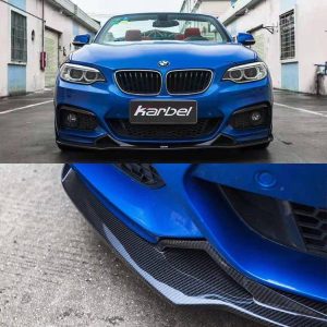 ลิ้นหน้า Carbon Fiber BMW 2 Series M240i 230i F22/F23 ทรง Karbel ปี 2017-2021