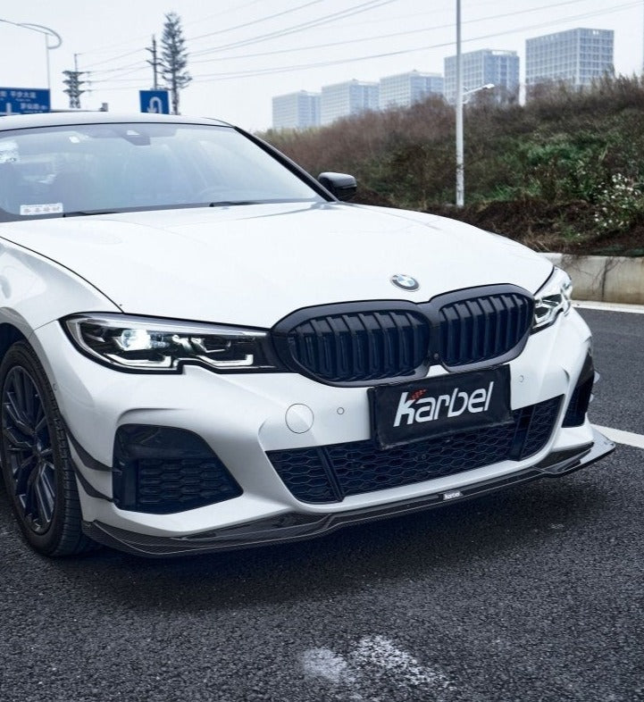 ลิ้นหน้า Carbon Fiber BMW 3 Series G20 ทรง Karbel ปี 2019-2022