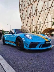 ลิ้นหน้า Carbon Fiber Porsche 911 991.2 GT3 ทรง Karbel