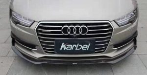 ลิ้นหน้า Carbon Fiber Audi S7 A7 S Line C7.5 ทรง Karbel S-Line Dry Carbon