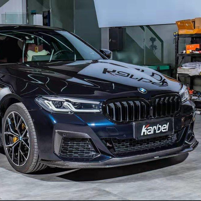 ลิ้นหน้า Carbon Fiber BMW 5 Series G30 G31 530i 540i M550i LCI ทรง Karbel