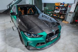 ลิ้นหน้า Carbon Fiber BMW M3 G80 G81 M4 G82 G83 ทรง Karbel