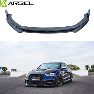 ลิ้นหน้า Carbon Fiber Audi S3 A3 8V.5 ทรง Karbel ปี 2017-2020