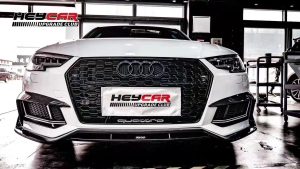 ลิ้นหน้า Carbon Fiber Audi S4 A4 S Line B9 ทรง Karbel Ver.1 S-Line ปี 2017-2018