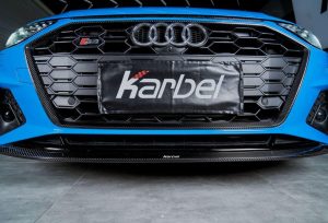 ลิ้นหน้า Carbon Fiber Audi S4 A4 S - Line B9.5 ทรง Karbel V1