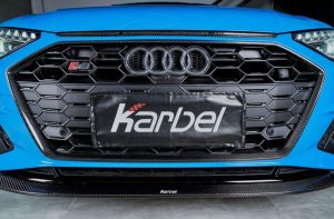 ลิ้นหน้า Carbon Fiber Audi S4 A4 S - Line B9.5 ทรง Karbel V1