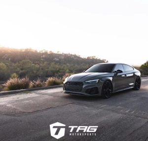 ลิ้นหน้า Carbon Fiber Audi S5 A5 S-bumper B9.5 ทรง Karbel Ver.1 กันชน S ปี 2020-2025