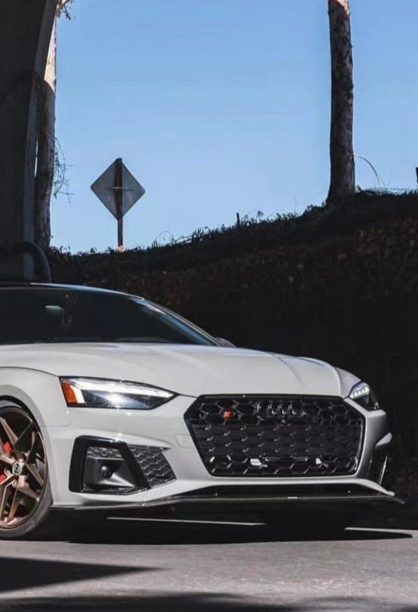 ลิ้นหน้า Carbon Fiber Audi S5 A5 S-bumper B9.5 ทรง Karbel Ver.1 กันชน S ปี 2020-2025