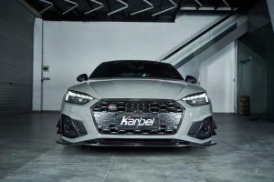 ลิ้นหน้า Carbon Fiber Audi S5 A5 S-bumper B9.5 ทรง Karbel Ver.1 กันชน S ปี 2020-2025