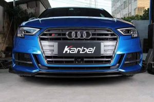 ลิ้นหน้า Carbon Fiber Audi A3 S Line S3 Sedan ทรง Karbel V2 S-Line