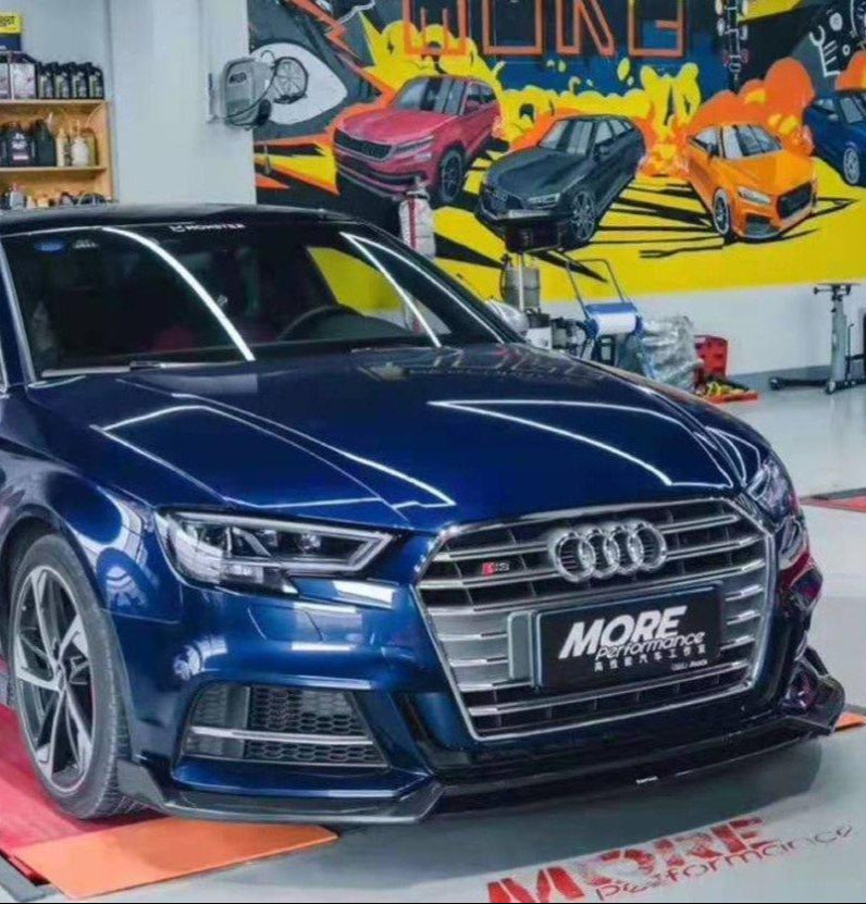 ลิ้นหน้า Carbon Fiber Audi A3 S Line S3 Sedan ทรง Karbel V2 S-Line