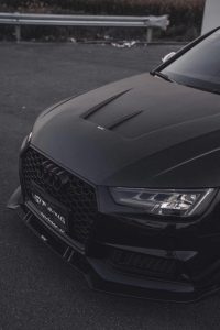 ลิ้นหน้า Carbon Fiber Audi S4 A4 S Line B9 ทรง Karbel Ver.2 S-Line ปี 2017-2018