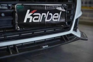 ลิ้นหน้า Carbon Fiber Audi S4 A4 S Line B9 ทรง Karbel Ver.2 S-Line ปี 2017-2018