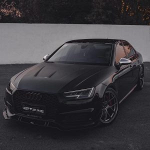 ลิ้นหน้า Carbon Fiber Audi S4 A4 S Line B9 ทรง Karbel Ver.2 S-Line ปี 2017-2018