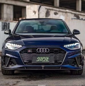 ลิ้นหน้า Carbon Fiber Audi S4 A4 S-line B9.5 ทรง Karbel V2 S-Line ปี 2020-ON