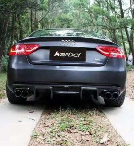 ดิฟฟิวเซอร์ Carbon Fiber Audi A5 B8.5 ทรง Karbel Dry Carbon