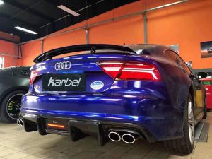 ดิฟฟิวเซอร์ Carbon Fiber Audi A7 C7.5 ทรง Karbel ปี 2016-2018