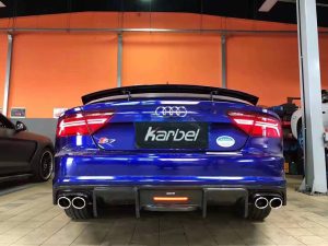 ดิฟฟิวเซอร์ Carbon Fiber Audi A7 C7.5 ทรง Karbel ปี 2016-2018