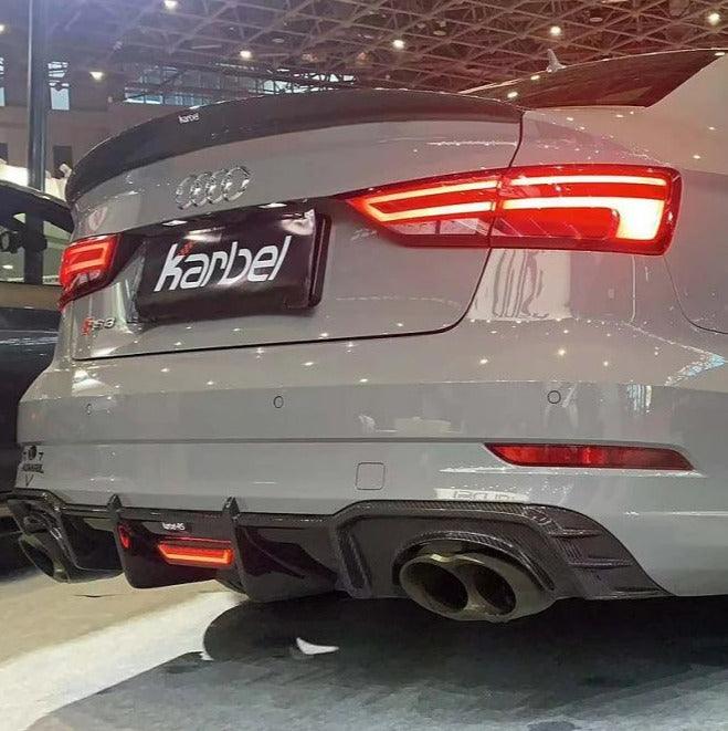 ดิฟฟิวเซอร์ Carbon Fiber Audi RS3 8V.5 ทรง Karbel ปี 2018-2020