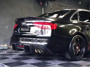 ดิฟฟิวเซอร์ Carbon Fiber Audi S4 A4 S Line B8.5 ทรง Karbel S-Line ปี 2013-2016
