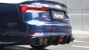 ดิฟฟิวเซอร์ Carbon Fiber Audi S5 A5 S-bumper B9 ทรง Karbel กันชน S Dry Carbon ปี 2017-2019