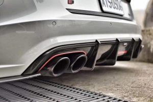 ดิฟฟิวเซอร์ Carbon Fiber Audi S6 / A6 Avant / A6 S-Line C7.5 ทรง Karbel S-Line Dry Carbon ปี 2016-2018