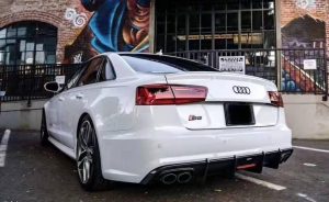 ดิฟฟิวเซอร์ Carbon Fiber Audi S6 / A6 Avant / A6 S-Line C7.5 ทรง Karbel S-Line Dry Carbon ปี 2016-2018