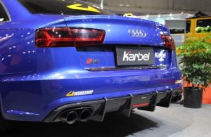 ดิฟฟิวเซอร์ Carbon Fiber Audi S6 / A6 Avant / A6 S-Line C7.5 ทรง Karbel S-Line Dry Carbon ปี 2016-2018