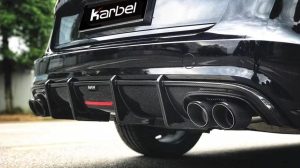 ดิฟฟิวเซอร์ Carbon Fiber Audi S6 / A6 Avant / A6 S-Line C7.5 ทรง Karbel S-Line Dry Carbon ปี 2016-2018