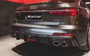 ดิฟฟิวเซอร์ Carbon Fiber Audi S6 A6 S-Line A6 Avant C8 ทรง Karbel S-Line ปี 2019-ON