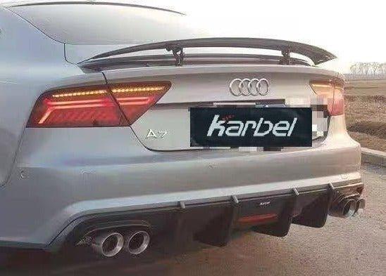 ดิฟฟิวเซอร์ Carbon Fiber Audi S7 A7 S Line C7.5 ทรง Karbel S-Line