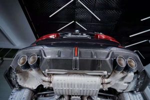 ดิฟฟิวเซอร์ Carbon Fiber BMW X3/X3M/X3MC F97 Pre-LCI ทรง Karbel Dry Carbon
