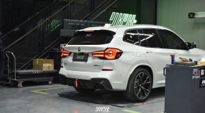 ดิฟฟิวเซอร์ Carbon Fiber BMW X3/X3M/X3MC F97 Pre-LCI ทรง Karbel Dry Carbon