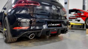 ดิฟฟิวเซอร์ Carbon Fiber Volkswagen Golf GTI MK7.5 ทรง Karbel