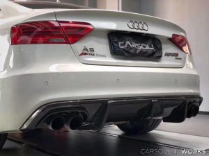 ดิฟฟิวเซอร์ Carbon Fiber Audi A5 S Line S5 B8.5 ทรง Karbel V1 S-Line