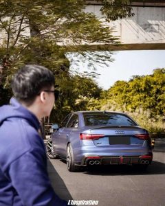 ดิฟฟิวเซอร์ Carbon Fiber Audi S4 B9.5 ทรง Karbel V1 ปี 2020-ON