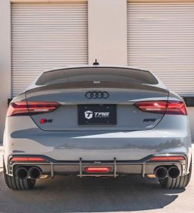 ดิฟฟิวเซอร์ Carbon Fiber Audi S5 A5 B9.5 ทรง Karbel พร้อมไฟเบรก ปี 2020-2025