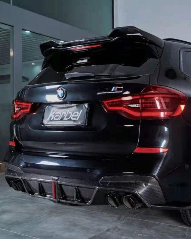 สปอยเลอร์หลังคา Carbon Fiber BMW X3M X3MC X3 F97 G01 pre-LCI ทรง Karbel